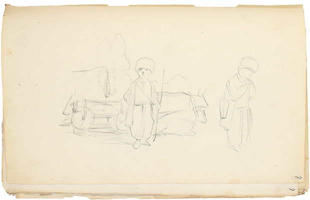 Штернберг Василий Иванович. Альбом рисунков с пейзажами, портретами и набросками 